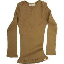 Minimalisma Sale Silk/Cotton Belfast LS Envelope Top - Golden Leaf (0-2)