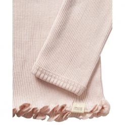 Minimalisma Silk/Cotton Belfast LS Envelope Top - Sweet Rose (0-2)