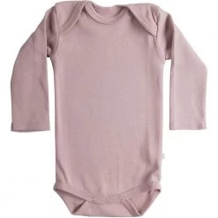 Minimalisma Sale Organic Cotton Nebel Baby Body - Dusty Rose