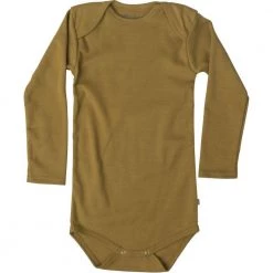 Minimalisma Organic Cotton Nebel Baby Body - Golden Leaf Sale