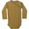 Minimalisma Sale Organic Cotton Morris Baby Body - Golden Leaf
