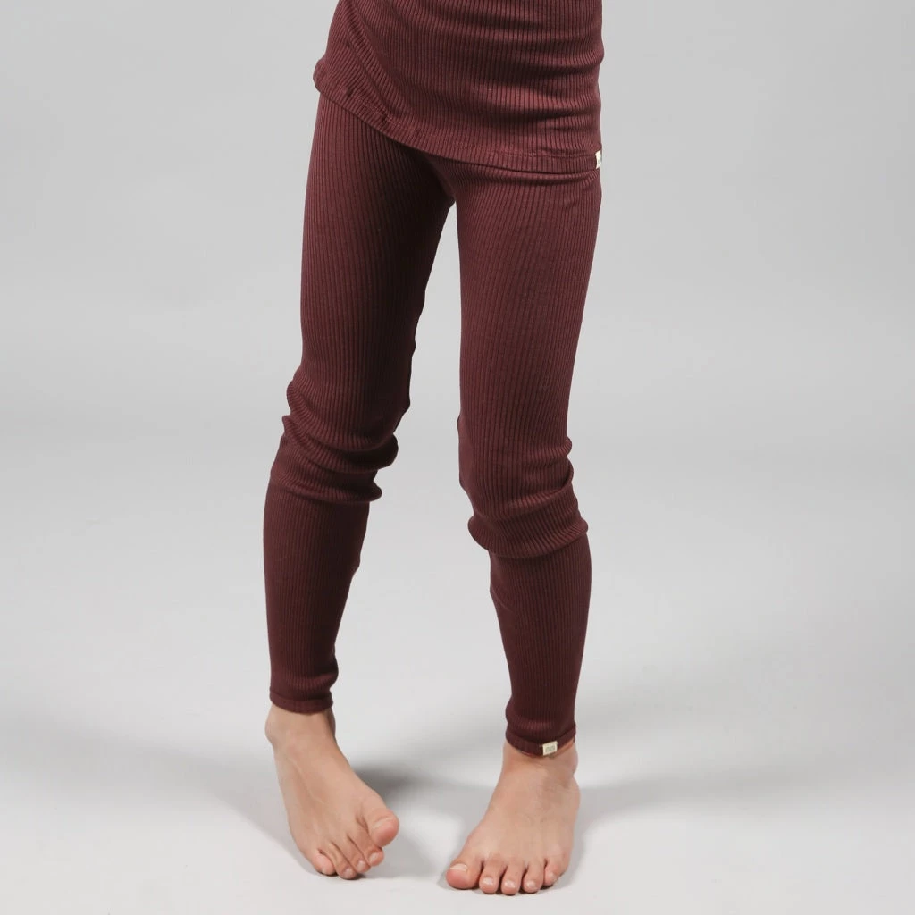 Minimalisma Sale Silk/Cotton Bieber Rib Pants - Mahogany 3 Minimalisma Sale Silk/Cotton Bieber Rib Pants - Mahogany