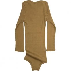 Minimalisma Silk/Cotton Bono LS Baby Body - Golden Leaf Sale