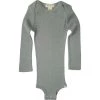Minimalisma Bodies & Jumpsuits Silk/Cotton Bono LS Baby Body - Pale Jade (2-3y Last One)