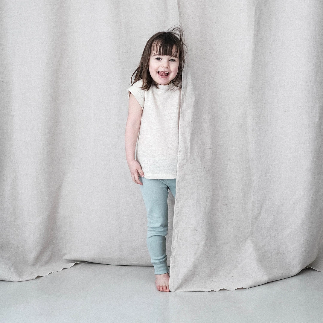 Poudre Organic Organic Cotton Leggings - Blue Surf Sale 4 Poudre Organic Organic Cotton Leggings - Blue Surf Sale