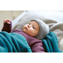 Bonnets Disana Knitted Merino Bonnet - Navy/Blue 7 Bonnets Disana Knitted Merino Bonnet - Navy/Blue