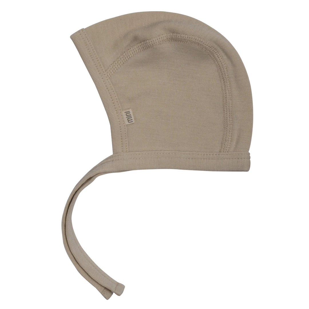 Minimalisma Organic Wool/Silk Tiny Bonnet - Natural 3 Minimalisma Organic Wool/Silk Tiny Bonnet - Natural