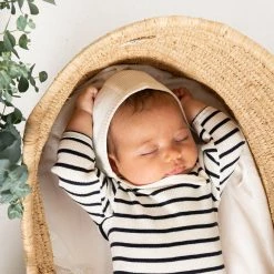 Minimalisma Bloom Silk/Cotton Bonnet - Cream New