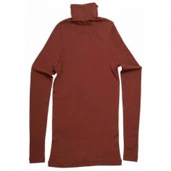 Minimalisma Womens Merino Turtleneck Top - Rhubarb 9 Minimalisma Womens Merino Turtleneck Top - Rhubarb