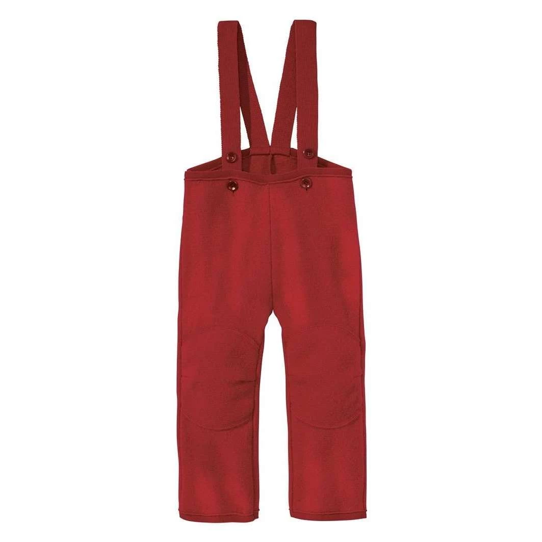 Disana Organic Boiled Wool Dungarees - Bordeaux 3 Disana Organic Boiled Wool Dungarees - Bordeaux