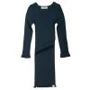 Minimalisma Merino Wool Alda Night Dress - Navy Teal Dresses & Skirts