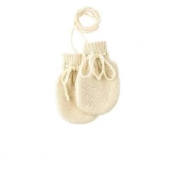 Disana Knitted Merino Mittens - Natural Hats / Scarves / Mittens