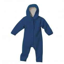 Disana Dungarees Boiled Wool Snuggle Suit - Navy