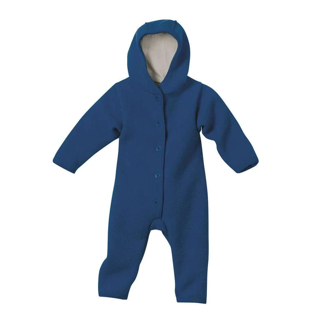Disana Dungarees Boiled Wool Snuggle Suit - Navy 3 Disana Dungarees Boiled Wool Snuggle Suit - Navy