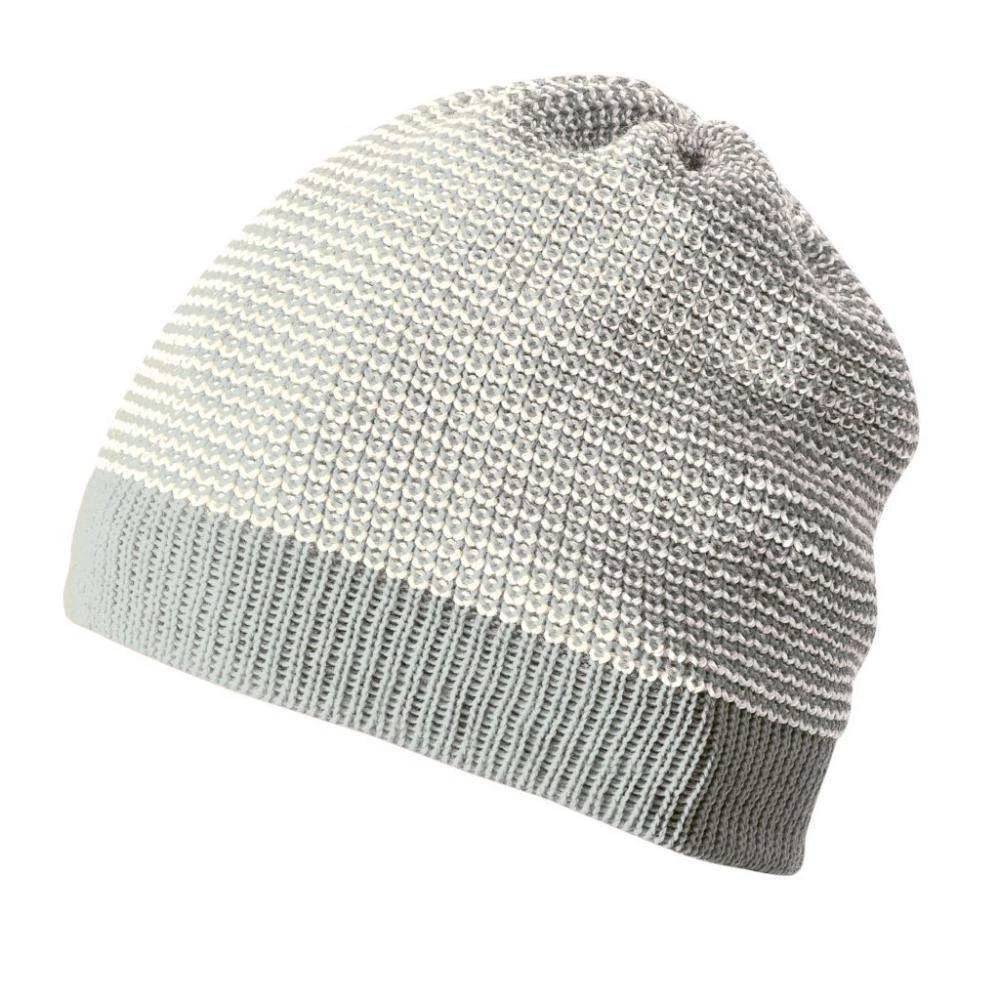 Disana Knitted Organic Merino Beanie - Grey/Natural Sale 3 Disana Knitted Organic Merino Beanie - Grey/Natural Sale