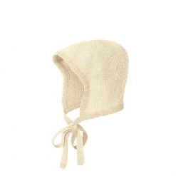 Bonnets Disana Knitted Merino Bonnet - Natural