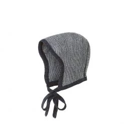 Sale Disana Knitted Merino Bonnet - Anthracite/Grey