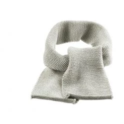 Disana Organic Merino Knitted Melange Scarf - Grey/Natural Sale