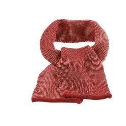 Disana Organic Merino Melange Knitted Scarf - Bordeaux/Rose Sale