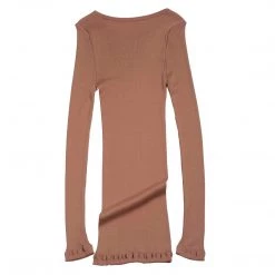 Minimalisma New Womens Gerda Silk/Cotton Top - Nougat