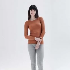 Minimalisma Womens Gerda Silk/Cotton Top - Rooibos New 7 Minimalisma Womens Gerda Silk/Cotton Top - Rooibos New