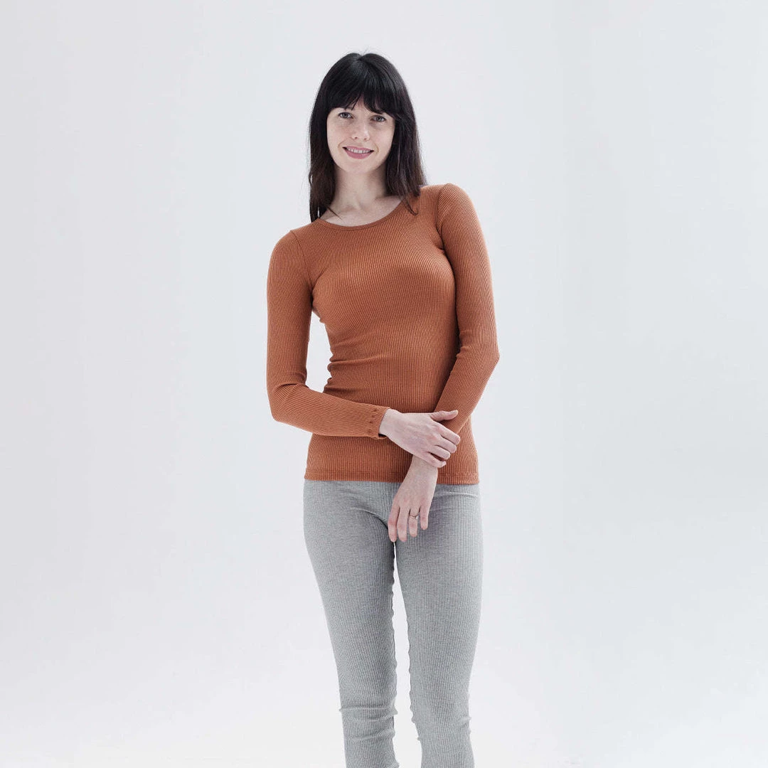 Minimalisma Womens Gerda Silk/Cotton Top - Rooibos New 5 Minimalisma Womens Gerda Silk/Cotton Top - Rooibos New