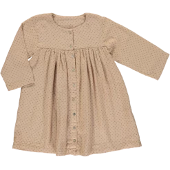 Poudre Organic Sale Organic Cotton Button Dress - Maple Sugar Flowers
