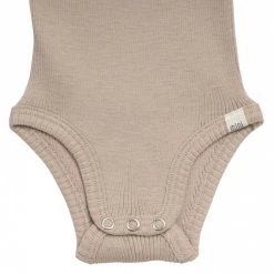 Minimalisma Bodies & Jumpsuits Merino Aarhus Tank Baby Body - Sand