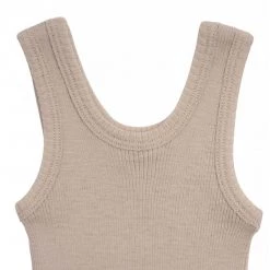Minimalisma Bodies & Jumpsuits Merino Aarhus Tank Baby Body - Sand