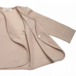 Minimalisma Merino Cross Over Cardigan - Sand