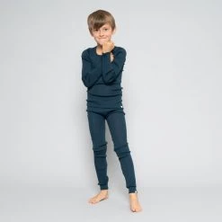Minimalisma Tops Merino Atlantic Top - Navy Teal