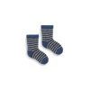 Lisa B. Baby Pin Stripe Wool & Cashmere Socks - Denim 2 Lisa B. Baby Pin Stripe Wool & Cashmere Socks - Denim