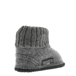Bergstein Cozy Adults Wool Slipper - Grey Booties & Slippers