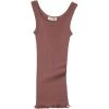 Minimalisma Silk/Cotton Billund Rib Tank Top - Antique Red Tops 1 Minimalisma Silk/Cotton Billund Rib Tank Top - Antique Red Tops