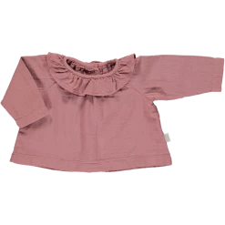 Poudre Organic Sale Organic Cotton Frill Blouse - Light Mahogany