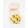 Lazybones Yellow Floral Button Brooch 2 Lazybones Yellow Floral Button Brooch