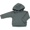 Poudre Organic Sale Organic Cotton Fleece Hooded Jumper - Stormy Weather 1 Poudre Organic Sale Organic Cotton Fleece Hooded Jumper - Stormy Weather