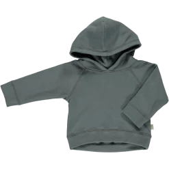 Poudre Organic Sale Organic Cotton Fleece Hooded Jumper - Stormy Weather