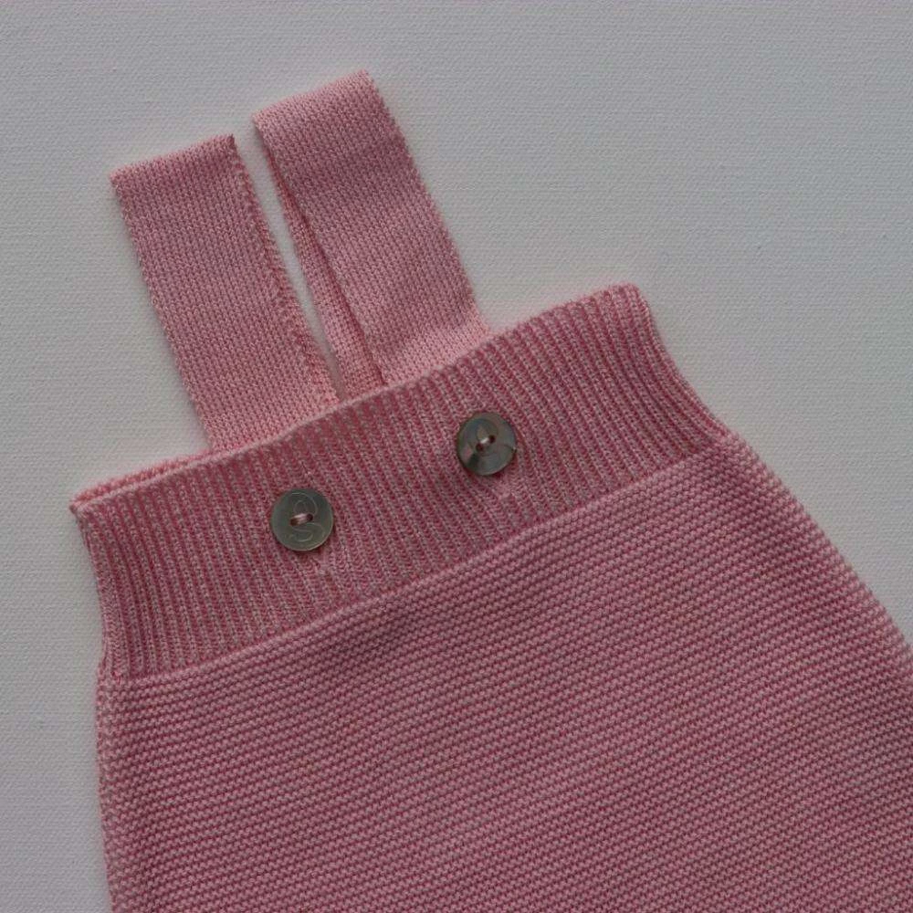 Selana Organic Cotton Baby Dungarees - Rose 5 Selana Organic Cotton Baby Dungarees - Rose