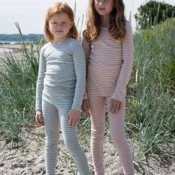 Serendipity Organics Tops Organic Cotton Child Long Tee - Lake/Off White Stripe 7 Serendipity Organics Tops Organic Cotton Child Long Tee - Lake/Off White Stripe