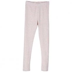 Serendipity Organics Child Leggings - Pink/Off White Stripe Sale