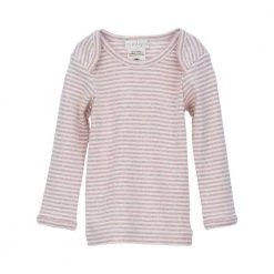 Sale Serendipity Organics Baby Long Tee - Pink/Offwhite