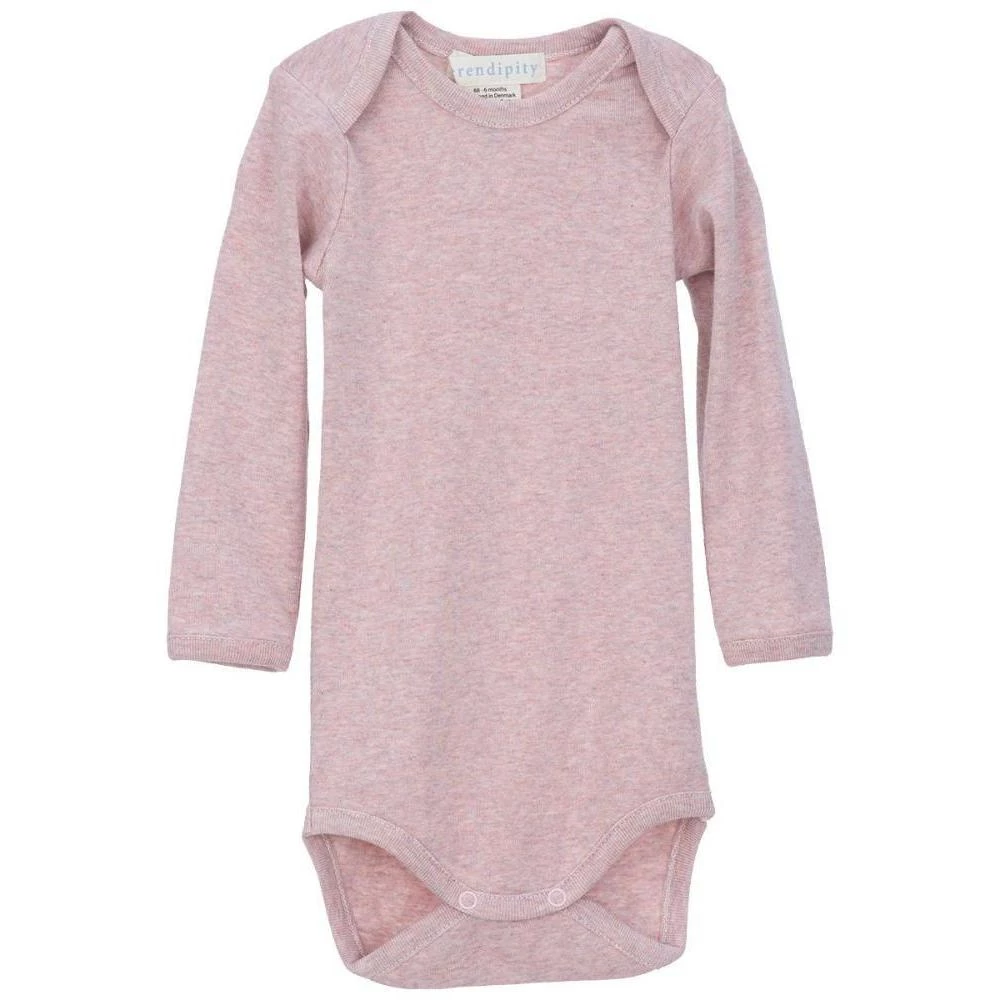 Serendipity Organics Organic Cotton Baby Body - Pink Melange Sale 3 Serendipity Organics Organic Cotton Baby Body - Pink Melange Sale