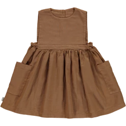 Poudre Organic Organic Cotton Mangue Dress - Brown Sugar
