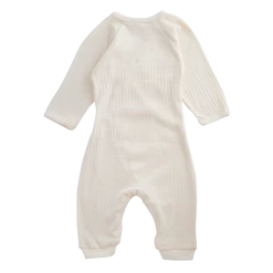 Nature Baby Bodies & Jumpsuits Pointelle Kimono Stretch & Grow - Natural
