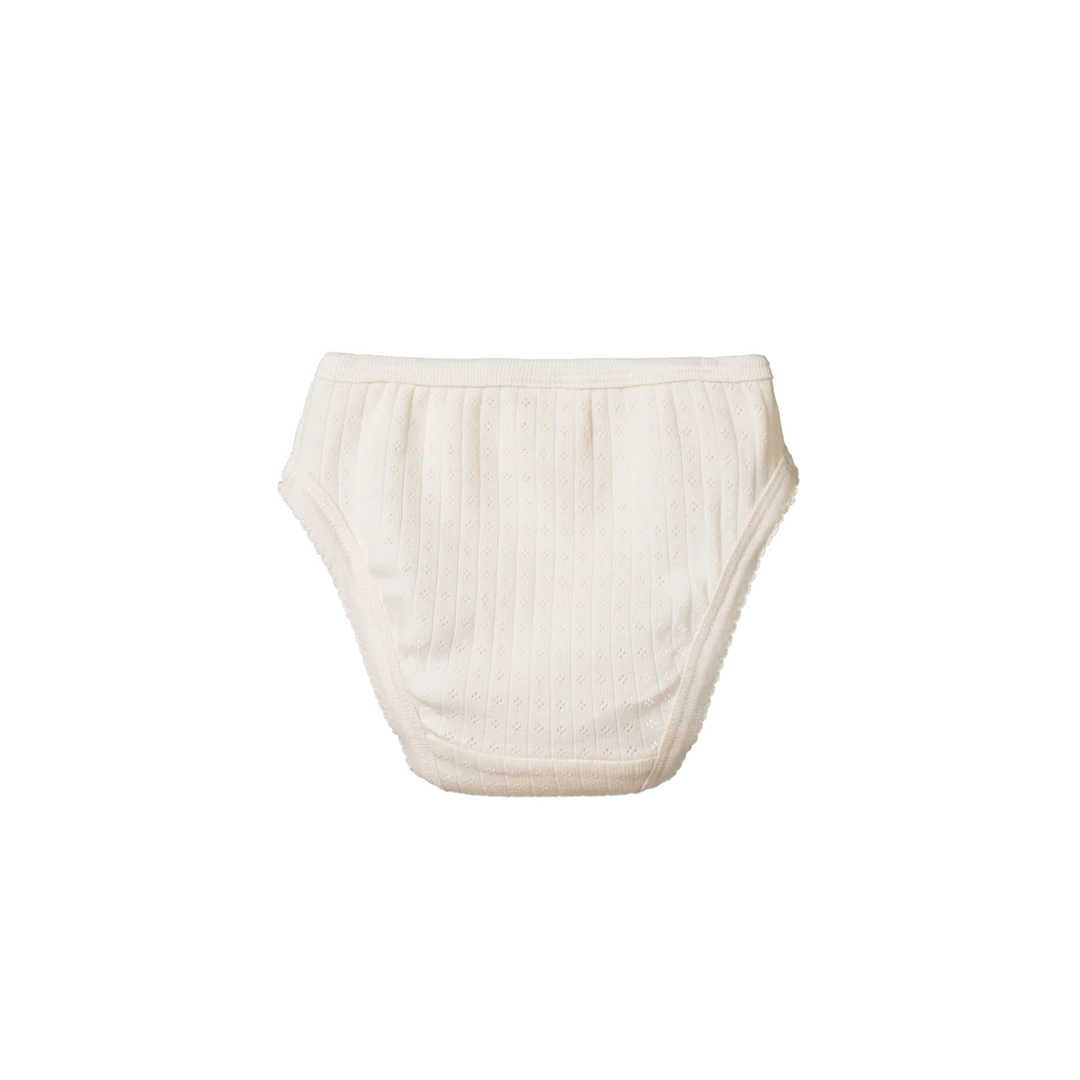 Nature Baby Pointelle Knickers - Natural Singlets & Underwear 4 Nature Baby Pointelle Knickers - Natural Singlets & Underwear