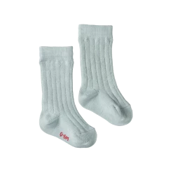 Nature Baby Organic Cotton Rib Socks - Sea
