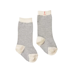 Nature Baby Organic Cotton Socks - Navy Stripe