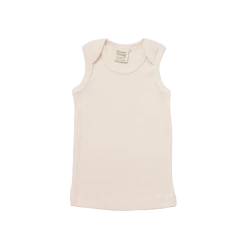 Nature Baby Pointelle Singlet - Natural