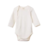 Nature Baby Organic Cotton Long Sleeve Body Suit - Natural
